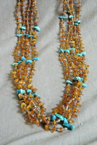 Irene Lovato Six Strand Spiny Oyster & Mixed Beads Necklace