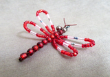 Native Zuni Adorable Beaded Dragonfly Bobby Pin for Hair by Pamela Lasiloo M399