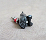 Zuni Black & White Marble Penguin Fetish Pendant by Calvert Bowannie JP292