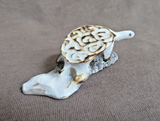 Native Zuni Antler Mini Sea Turtle Fetish Carving by Ruben Najera C4862