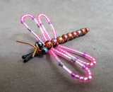 Native Zuni Adorable Beaded Dragonfly Bobby Pin for Hair by Pamela Lasiloo M396