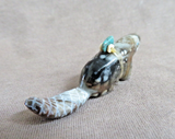 Native Zuni Picasso Marble Mini Beaver Carving Fetish by  LaVies Natewa C4861