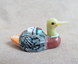 Native Zuni Multi-stone Duck w/ Sunface Fetish Carving by Darrin Boone  C4868