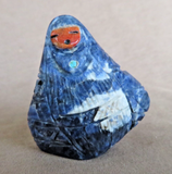 Native Zuni Sodalite 2 sided Maiden Fetish Carving by Faye Quandelacy (D)  C4880