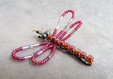 Native Zuni Adorable Beaded Dragonfly Bobby Pin for Hair by Pamela Lasiloo M0028