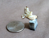 Amazing Native Zuni Antler Micro Mini Owl Fetish Carving by Ruben Najera C4717