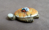 Zuni Spiny Oyster Shell & Marble Turtle w/ Sunface Carving by Darrin Boone C4759