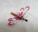 Native Zuni Adorable Beaded Dragonfly Bobby Pin for Hair by Pamela Lasiloo M0028