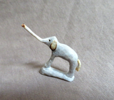 Zuni Serpentine Adorable Mini Elephant Fetish Carving by Ruben Najera C4709