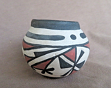 Pre-owned Zuni Pueblo Hand Made Pottery Small Pot by Brandon Lalio 1995 P0304