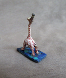 Native Zuni Antler Adorable Mini Giraffe Fetish Carving by Ruben Najera C4714