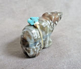 Native Zuni Picasso Marble Mini Bear Carving Fetish by  LaVies Natewa C4860