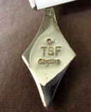 Touch of Santa Fe Zuni Multi-Stone & Sterling Post Earrings marked TSF - EJ0061