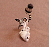 Native Zuni Antler Adorable Lemur Fetish Carving by Ruben Najera C4462