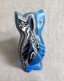 Zuni Amazing Fordite in Resin Owl Fetish Carving by Evalena Boone C4424