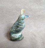 Zuni Picasso Marble Quail w/ Sunface Fetish Carving by Darrin Boone  C4617
