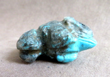 Native Zuni Turquoise Buffalo Fetish Carving by Justin Red Elk - C4481