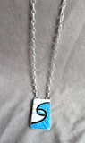 Zuni Opal & Sterling Hummingbird Pendant Necklace by Amy Quandelacy Wesley JN492