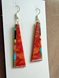 Santo Domingo Multi-stone Matrix Dangle Hook Earrings by Emerson Crespin JE0514